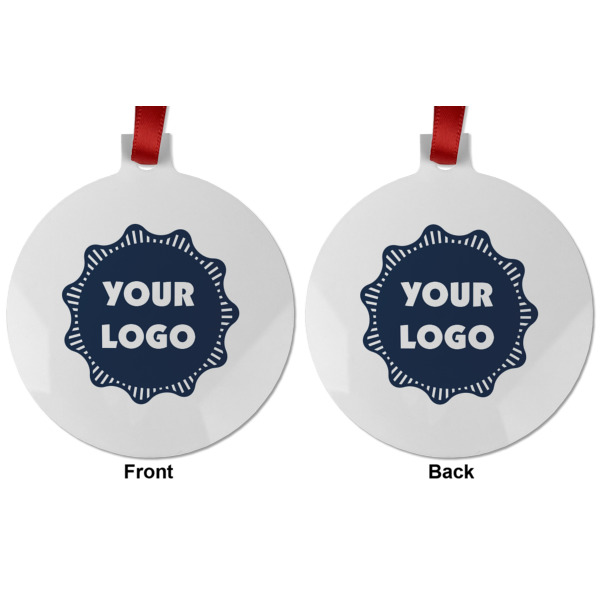 Custom Design - Metal Ball Ornament - Front and Back