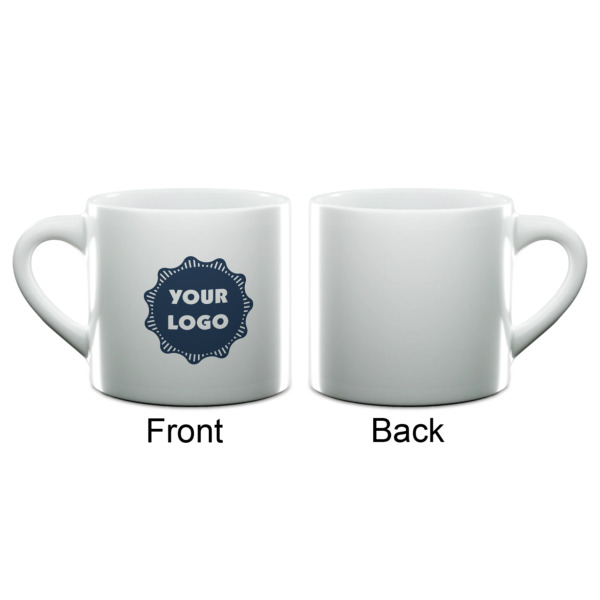 Custom Design - Double Shot Espresso Cup - Single - Front & Back