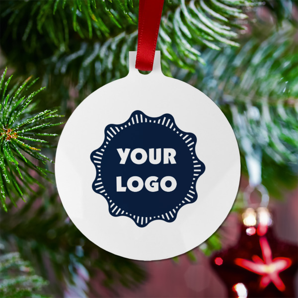 Custom Design - Metal Ball Ornament - Lifestyle