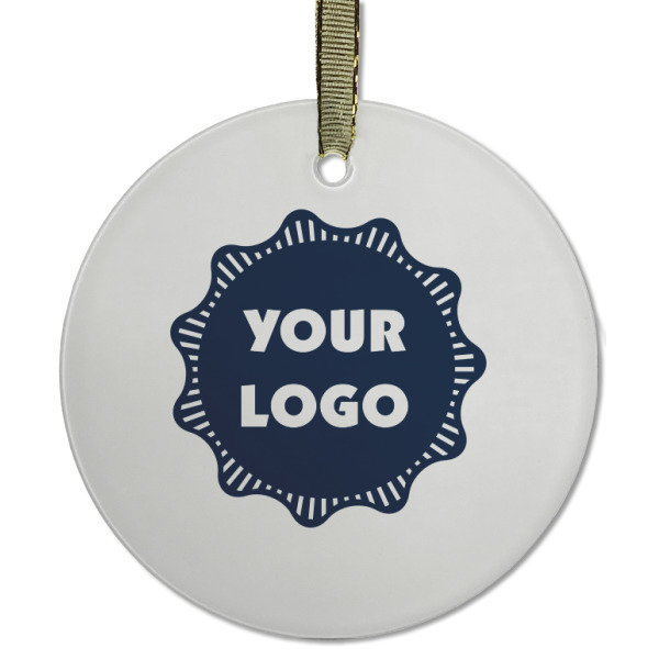Custom Design - Frosted Glass Ornament - Round