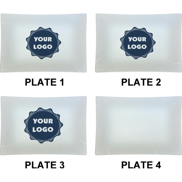 Custom Design - Set of Rectangular Appetizer / Dessert Plates (Approval)