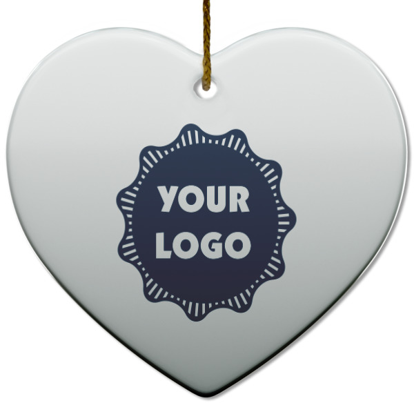 Custom Design - Ceramic Flat Ornament - Heart (Front)