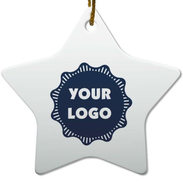 Custom Design - Ceramic Flat Ornament - Star (Front)