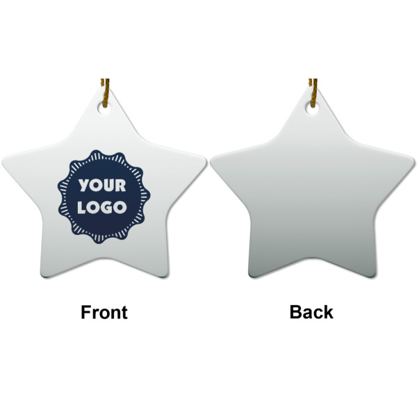 Custom Design - Ceramic Flat Ornament - Star Front & Back (APPROVAL)