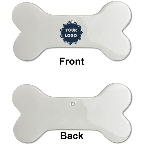 Custom Design - Ceramic Flat Ornament - Bone Front & Back Single Print (APPROVAL)