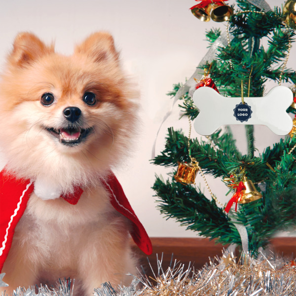 Custom Design - Ceramic Flat Ornament - Bone (LIFESTYLE)