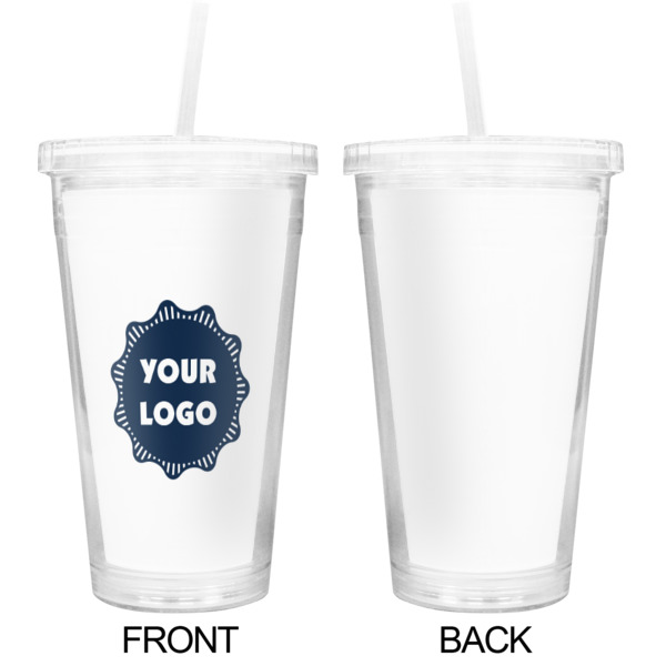 Custom Design - Double Wall Tumbler with Straw - Approval