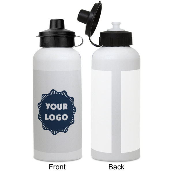 Custom Design - Aluminum Water Bottle - White APPROVAL