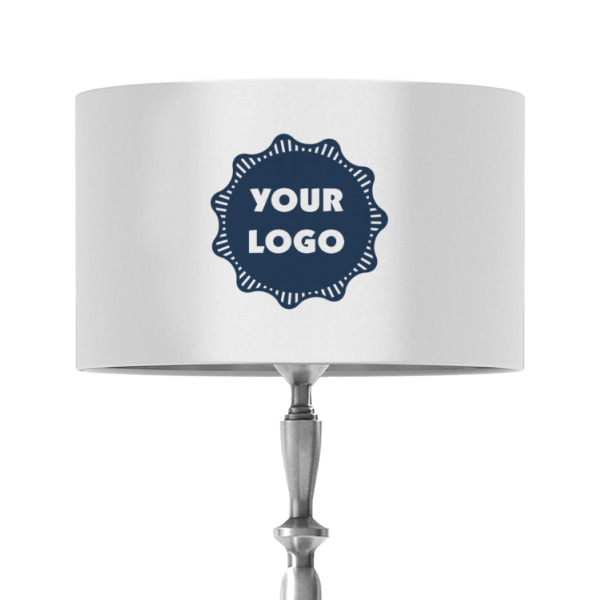 Custom Design - 12" Drum Lampshade - ON STAND (Fabric)