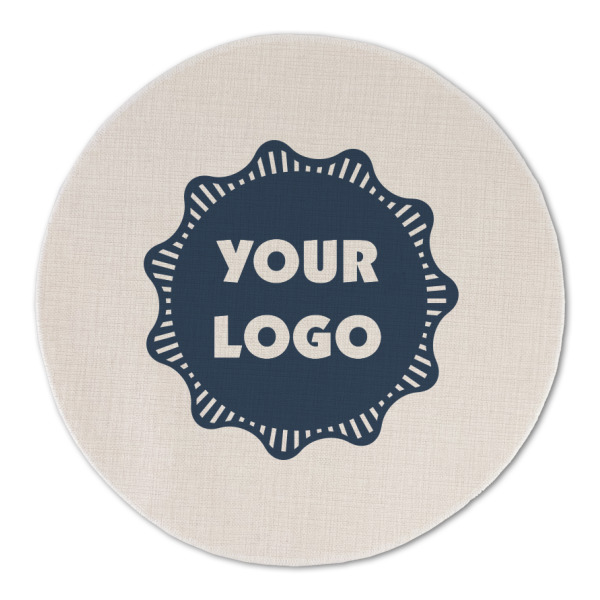 Custom Logo Round Linen Placemat