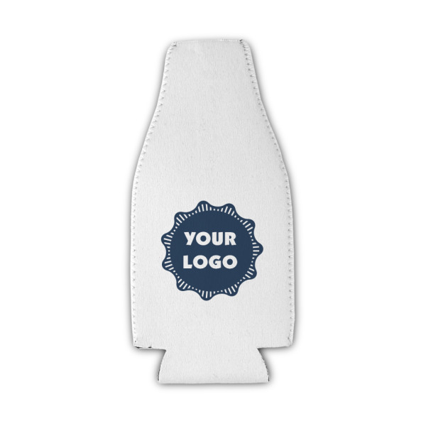 Custom Logo Zipper Bottle Cooler - Single