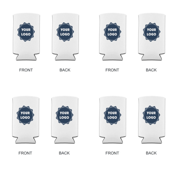 Custom Design - Can Cooler - Tall 12oz - Set of 4 - Front & Back