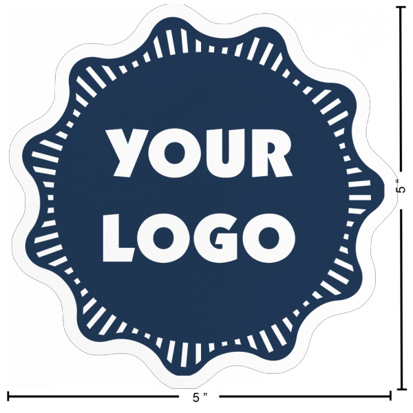 Custom Design - Custom Shape Iron On Patches - L Patch w/ Measurements