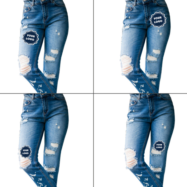 Custom Design - Custom Shape Iron On Patches - L - Set of 4 - Approval