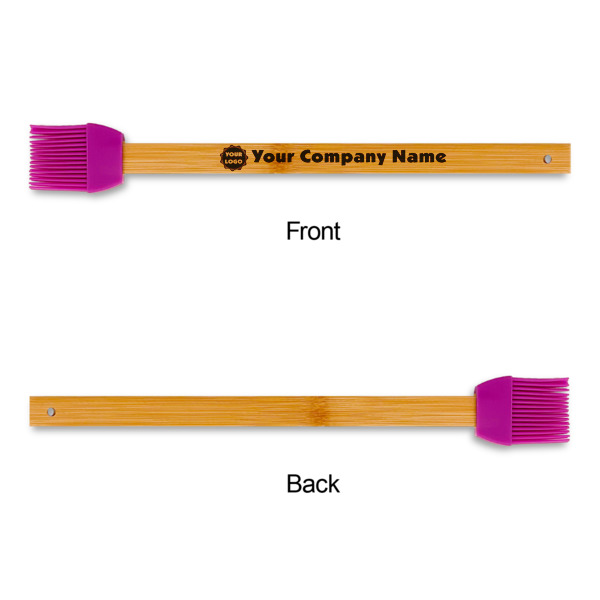 Custom Design - Silicone Brushes - Purple - Front & Back