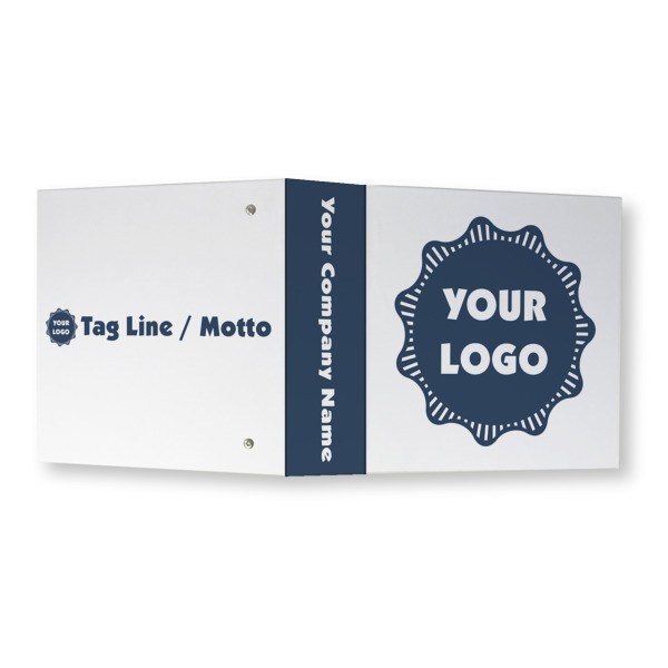 Custom Design - 3 Ring Binders - Full Wrap - 3" - Open Outside