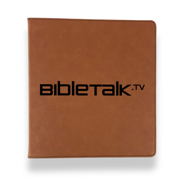 Custom Design - Leather Binder - 1" - Rawhide - Front View