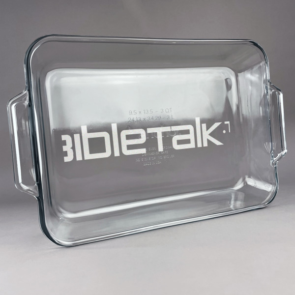 Custom Logo Glass Baking and Cake Dish
