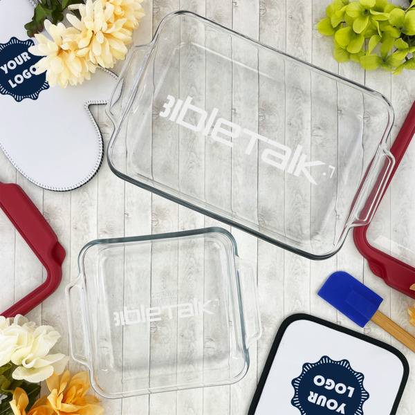 Custom Design - Glass Baking Dish Set - Lifestyle