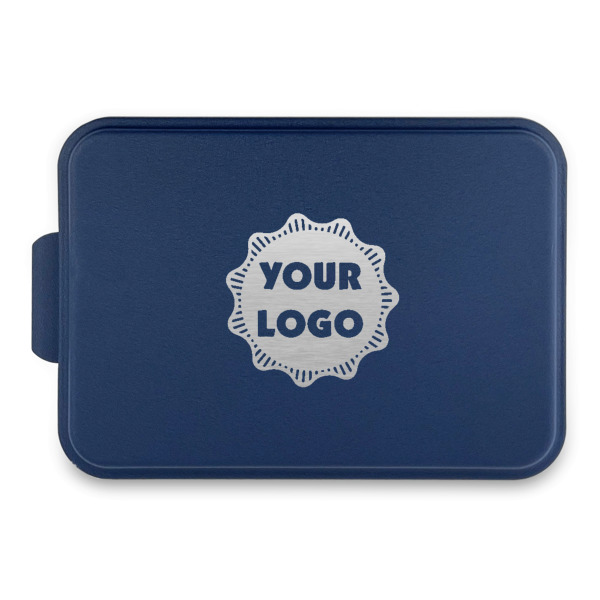 Custom Logo Aluminum Baking Pan with Navy Lid
