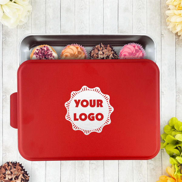 Custom Design - Aluminum Baking Pan - Red Lid - LIFESTYLE