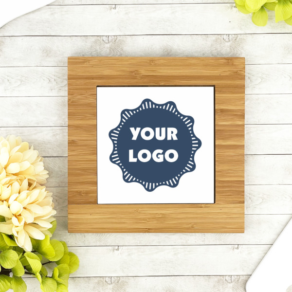 Custom Design - Bamboo Trivet with 6" Tile - LIFESTYLE
