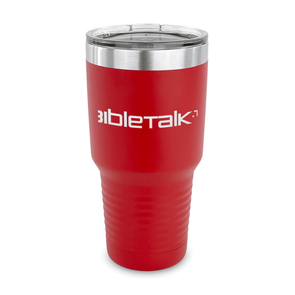 Custom Logo 30 oz Stainless Steel Tumbler - Red - Single-Sided