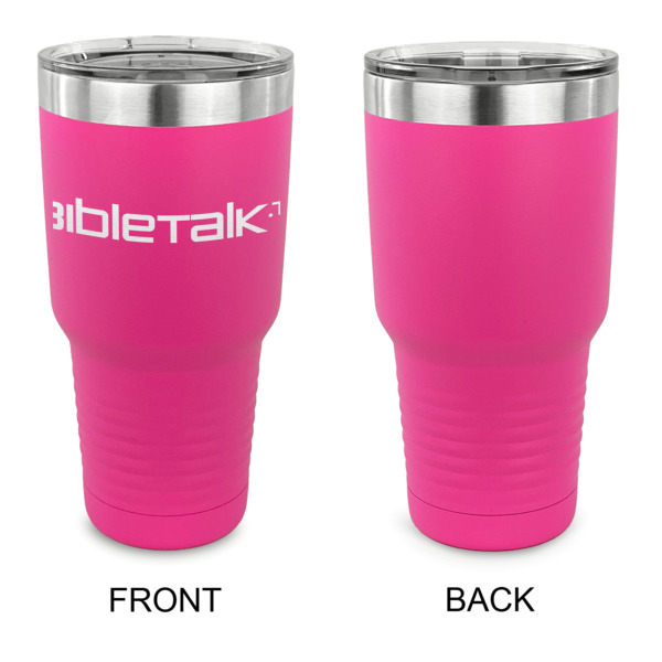 Custom Design - 30 oz Stainless Steel Ringneck Tumblers - Pink - Single Sided - APPROVAL