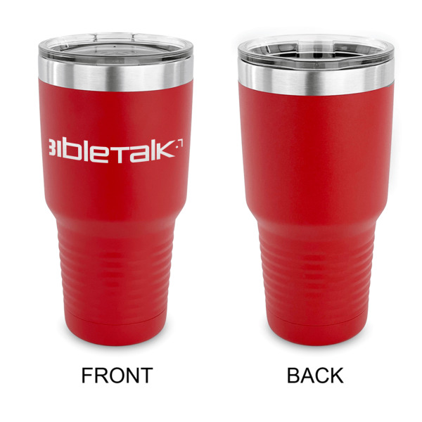 Custom Design - 30 oz Stainless Steel Ringneck Tumblers - Red - Single Sided - APPROVAL