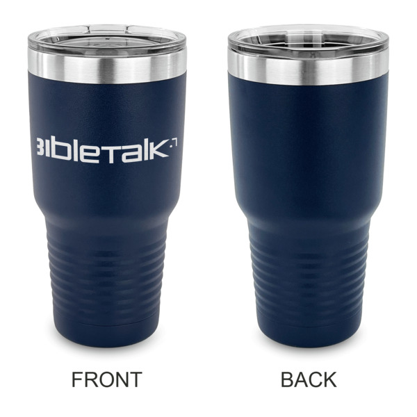 Custom Design - 30 oz Stainless Steel Ringneck Tumblers - Navy - Single Sided - APPROVAL