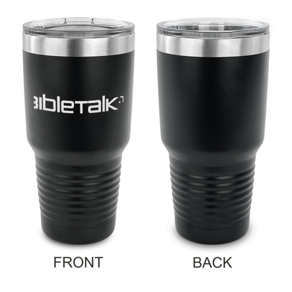 Custom Design - 30 oz Stainless Steel Ringneck Tumblers - Black - Single Sided - APPROVAL