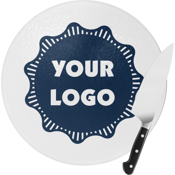 Custom Design Your Own Round Glass Cutting Board - Small