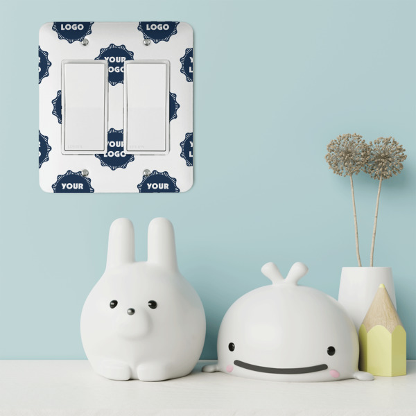 Custom Design - Rocker Light Switch Covers - Double - IN CONTEXT