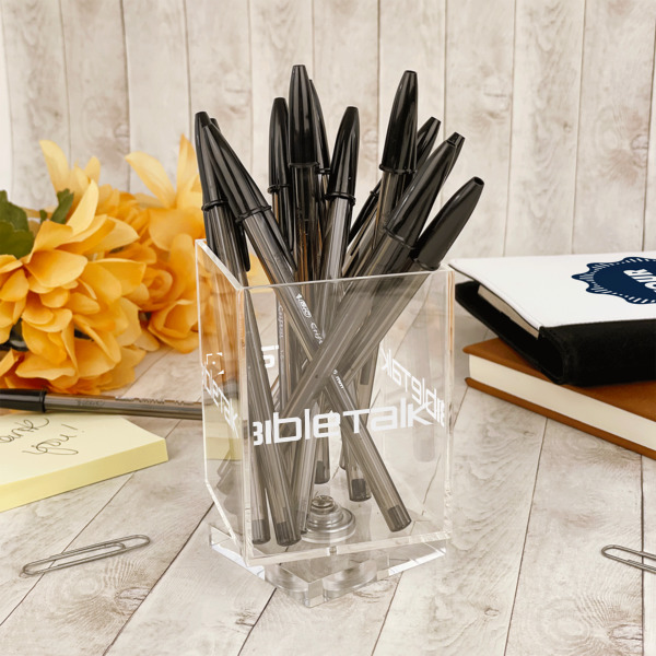 Custom Design - Acrylic Pencil Holder - IN CONTEXT