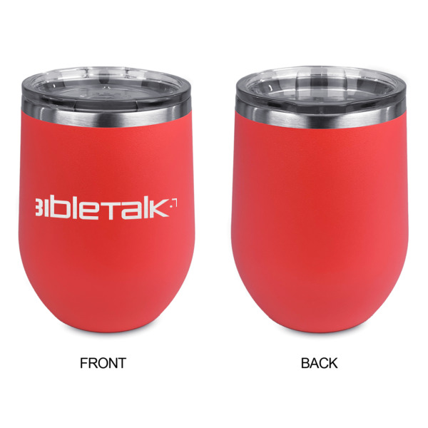 Custom Design - Stainless Wine Tumblers - Coral - Single Sided - Approval