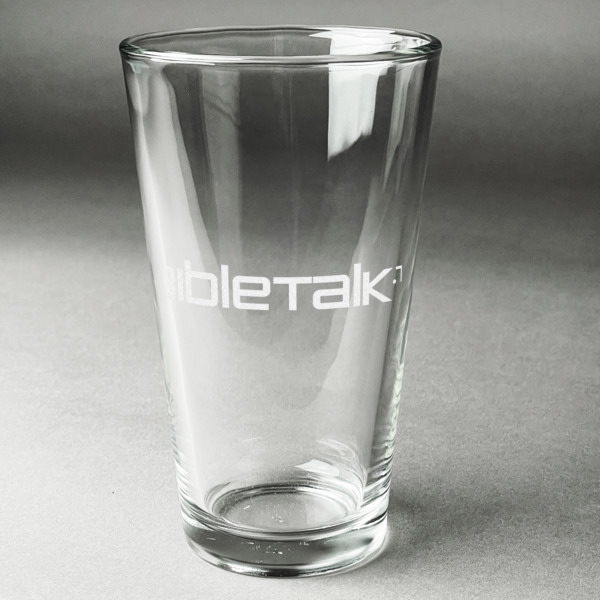 Custom Logo Pint Glass - Laser Engraved