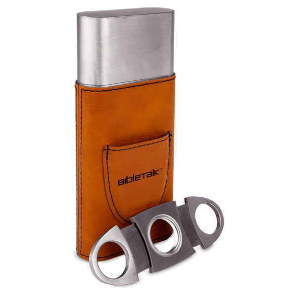 Custom Design - Cigar Case with Cutter - ALT VIEW