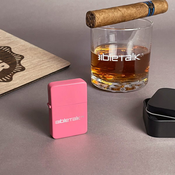 Custom Design - Windproof Lighters - Pink - In Context