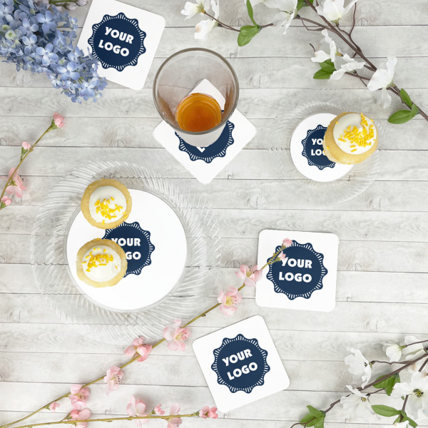 Custom Design - Plastic Party Dinner Plates - In Context