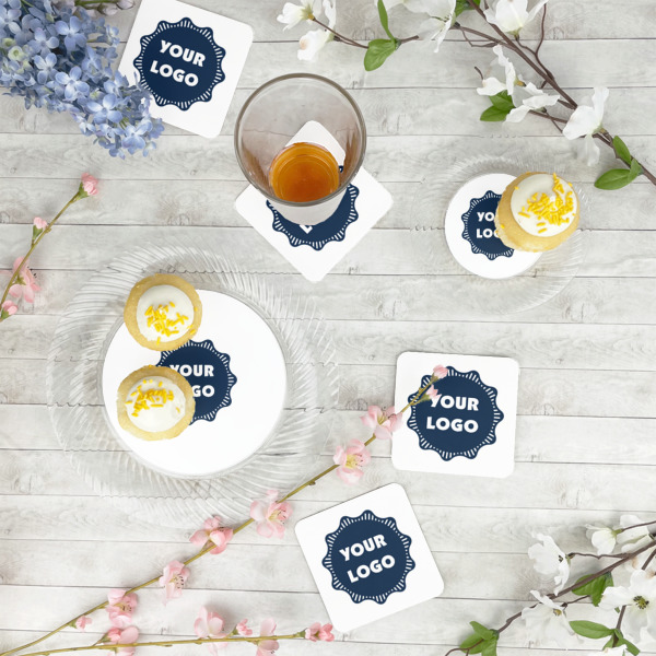 Custom Design - Paper Coasters - In Context
