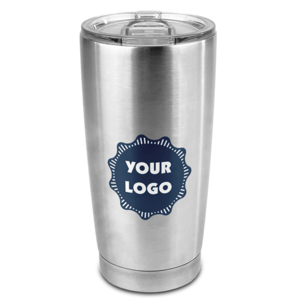 Custom Logo 20oz Stainless Steel Double Wall Tumbler - Full Print