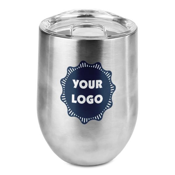 Custom Logo Stemless Wine Tumbler - Full Print
