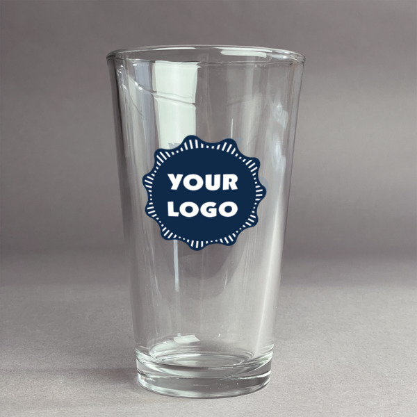 Custom Logo Pint Glass - Full Color Logo