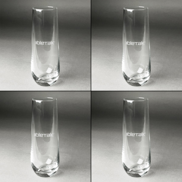 Custom Design - Champagne Flute - Set of 4 - Approval