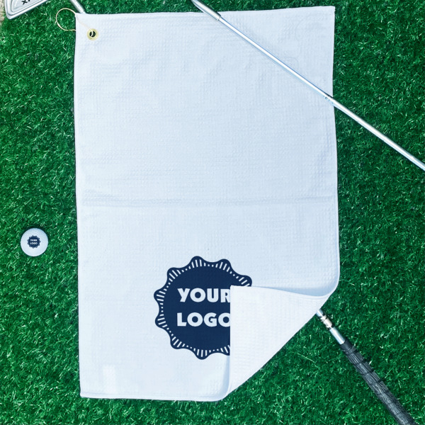 Custom Design - Waffle Weave Golf Towel - In Context