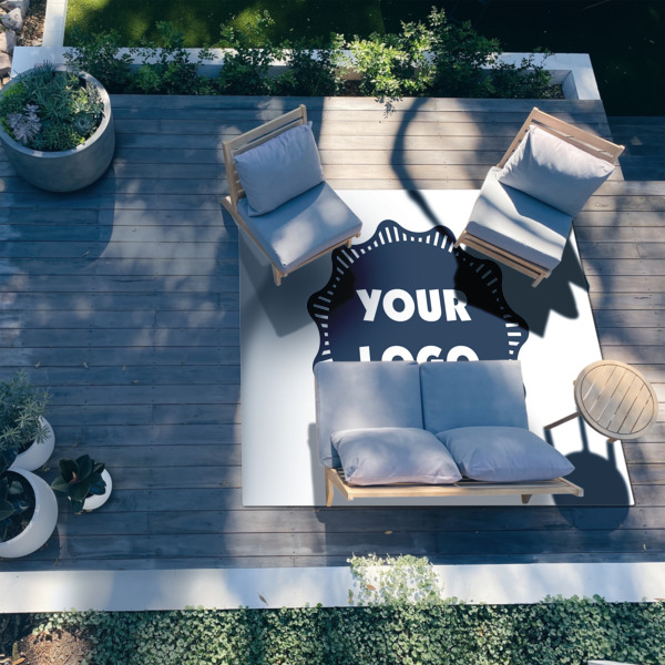 Custom Design - 8'x10' Patio Rug - In context