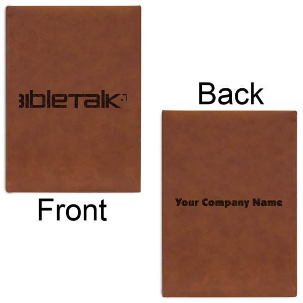 Custom Design - Leatherette Journals - Large - Double Sided - Front & Back View