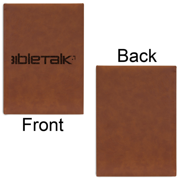 Custom Design - Leatherette Sketchbooks - Large - Single Sided - Front & Back View