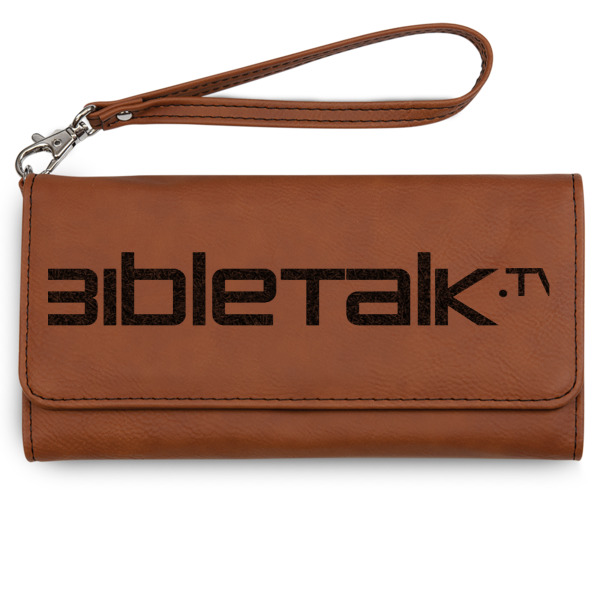 Custom Logo Ladies Leatherette Wallet - Laser Engraved