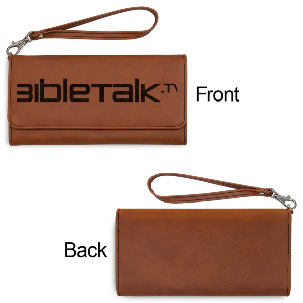 Custom Design - Ladies Wallets - Faux Leather - Rawhide - Front & Back View